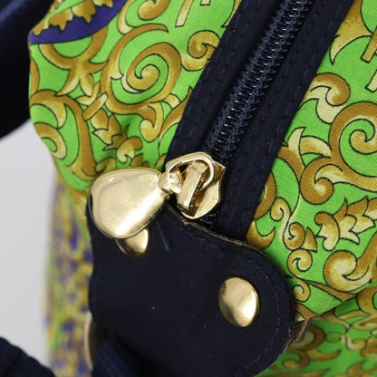 Versace Vintage Shoulder Bag Cotton, GREEN, COTTON, Shoulder bag
