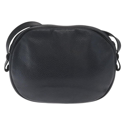Christian Dior Vintage Shoulder Bag Leather, NAVY, LEATHER, Shoulder bag