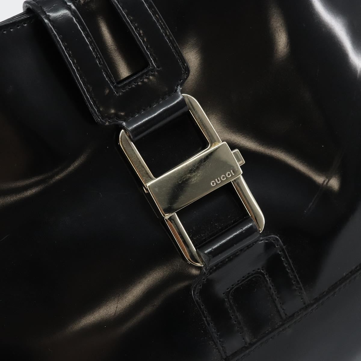 Gucci Jackie Bag Patent Leather, BLACK, PATENT_LEATHER, Shoulder bag