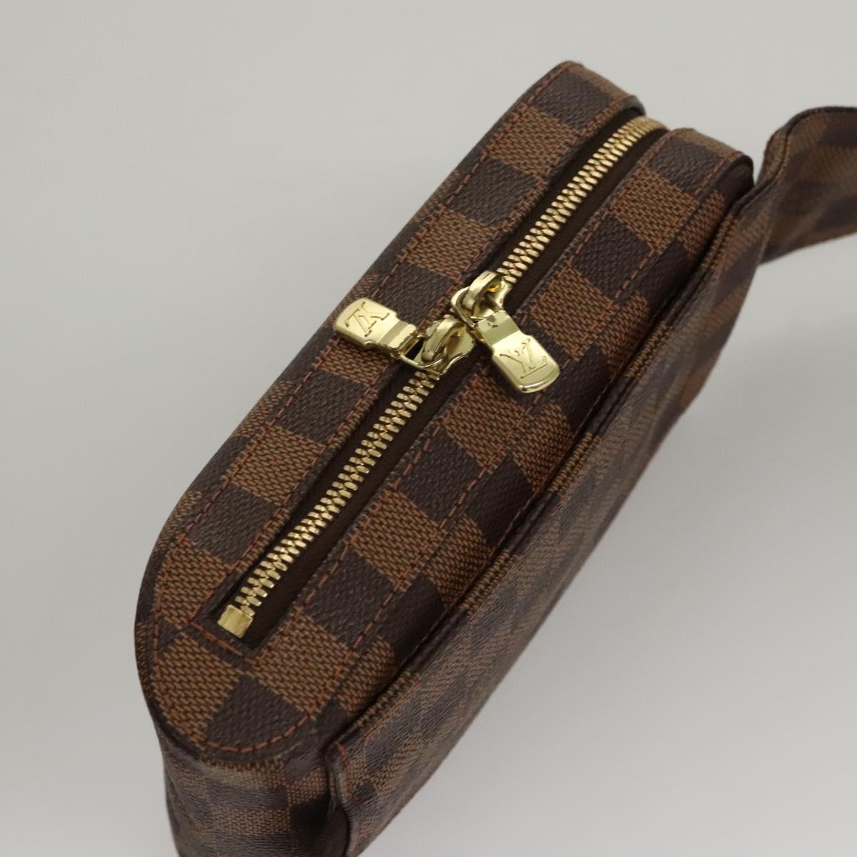 Louis Vuitton Geronimos Waist Bag Damier, BROWN, CANVAS, Travel bag
