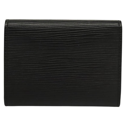 Louis Vuitton Envelope Business Card Holder Epi Leather, BLACK, LEATHER, Card Holders