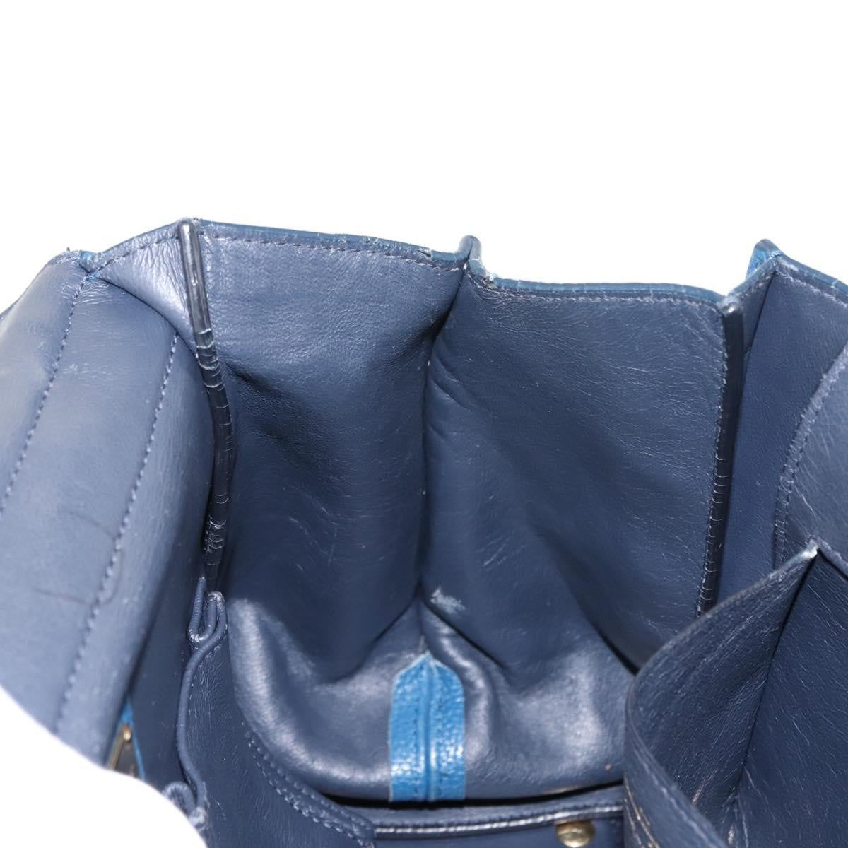 Salvatore Ferragamo Sofia Satchel Leather, BLUE, LEATHER, Handbag