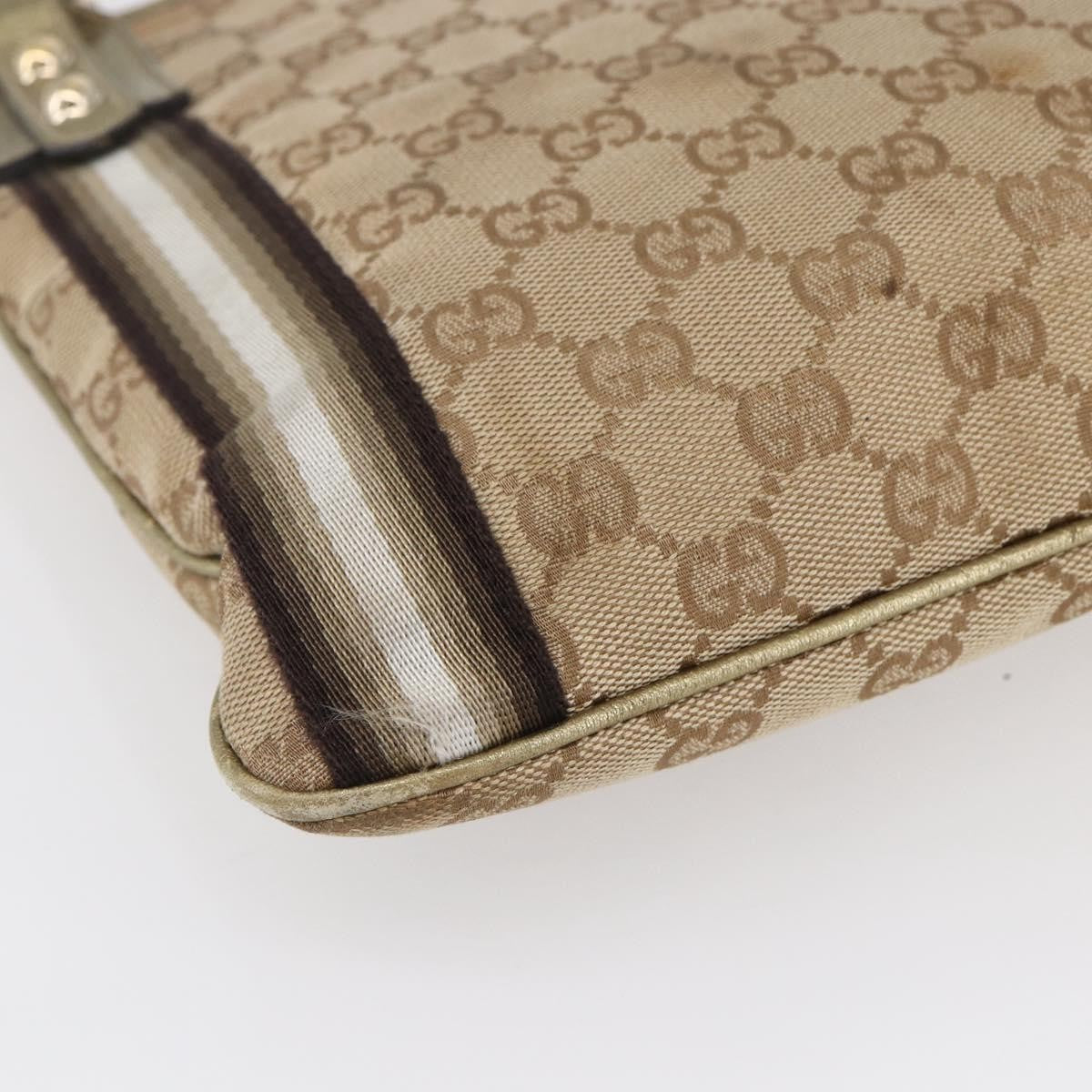 Gucci Jolicoeur Messenger Bag GG Canvas, BEIGE, CANVAS, Shoulder bag