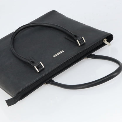 Burberry Vintage tote bag Leather, BLACK, LEATHER, Tote bag
