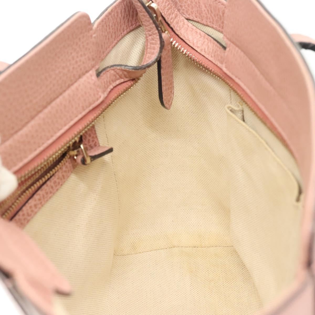 Gucci Swing Tote Leather, PINK, LEATHER, Tote bag
