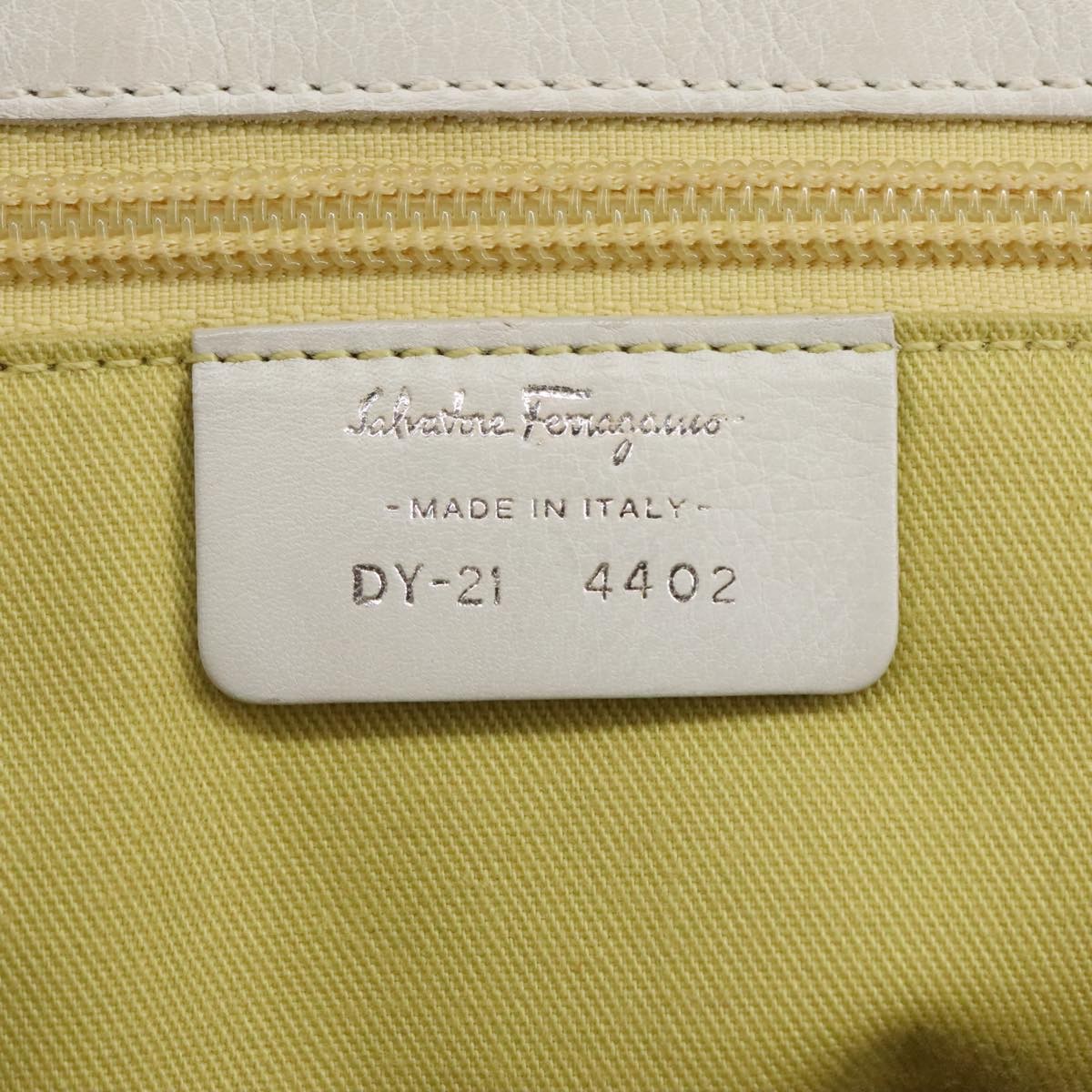 Salvatore Ferragamo Virna Satchel Leather, WHITE, LEATHER, Shoulder bag
