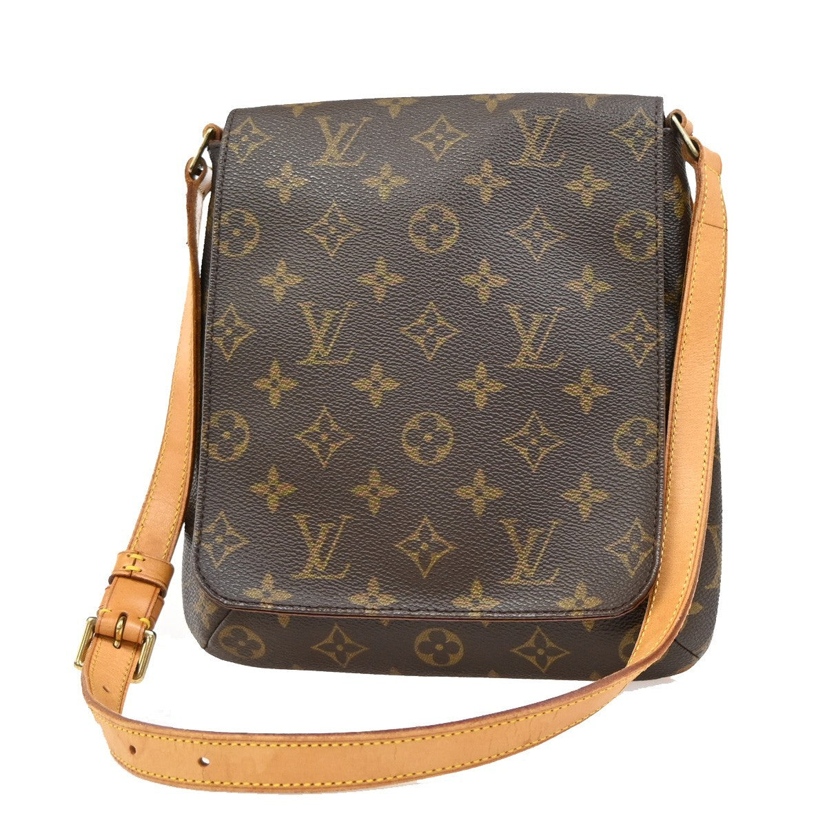 Louis Vuitton Musette Salsa Handbag Monogram Canvas, Brown, Canvas, Shoulder Bag