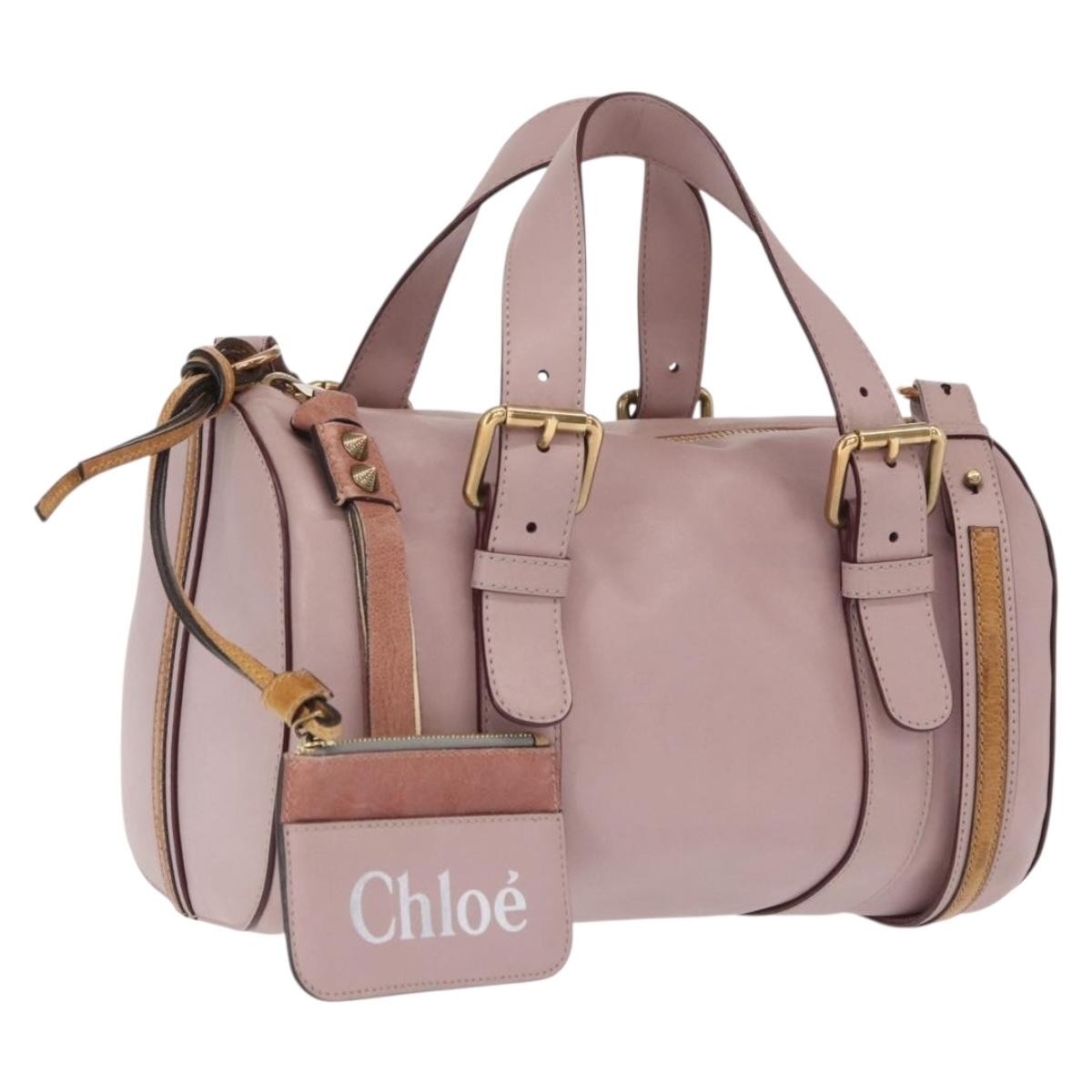 Chloe Vintage handbag Leather, PINK, LEATHER, Handbag