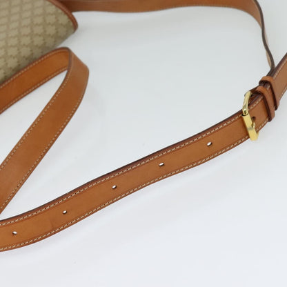Celine Macadam Shoulder Bag PVC Leather, BEIGE, CANVAS, Shoulder bag
