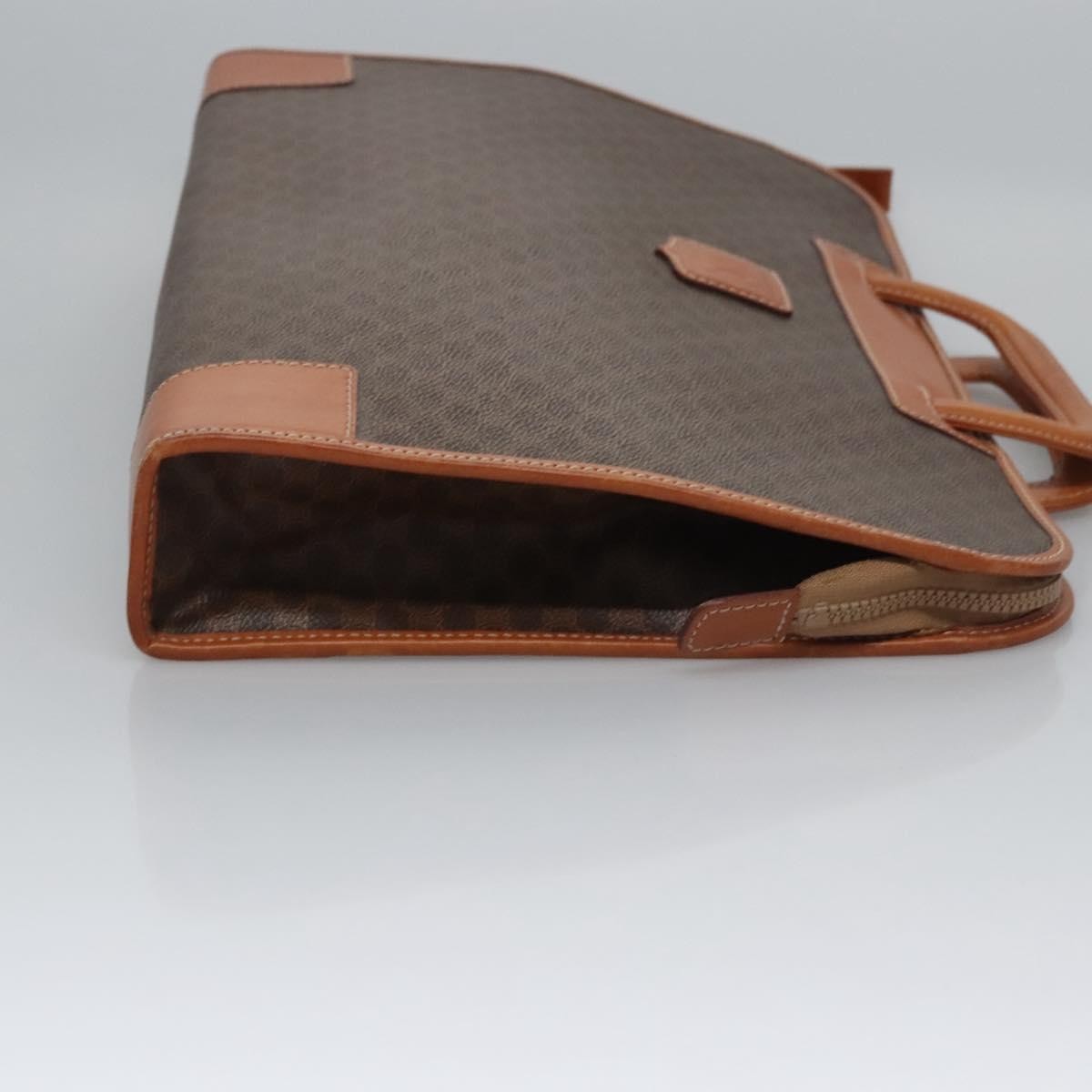 Celine Macadam Briefcase Canvas and leather, BROWN, CANVAS, Briefcase