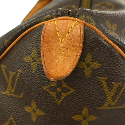 Louis Vuitton Keepall Bag Monogram Canvas, BROWN, CANVAS, Travel bag