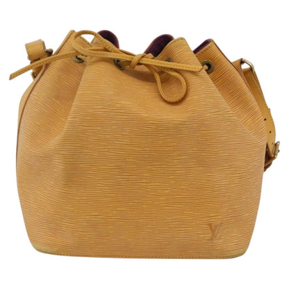 Louis Vuitton Petit Noe Handbag Epi Leather, YELLOW, LEATHER, Shoulder bag