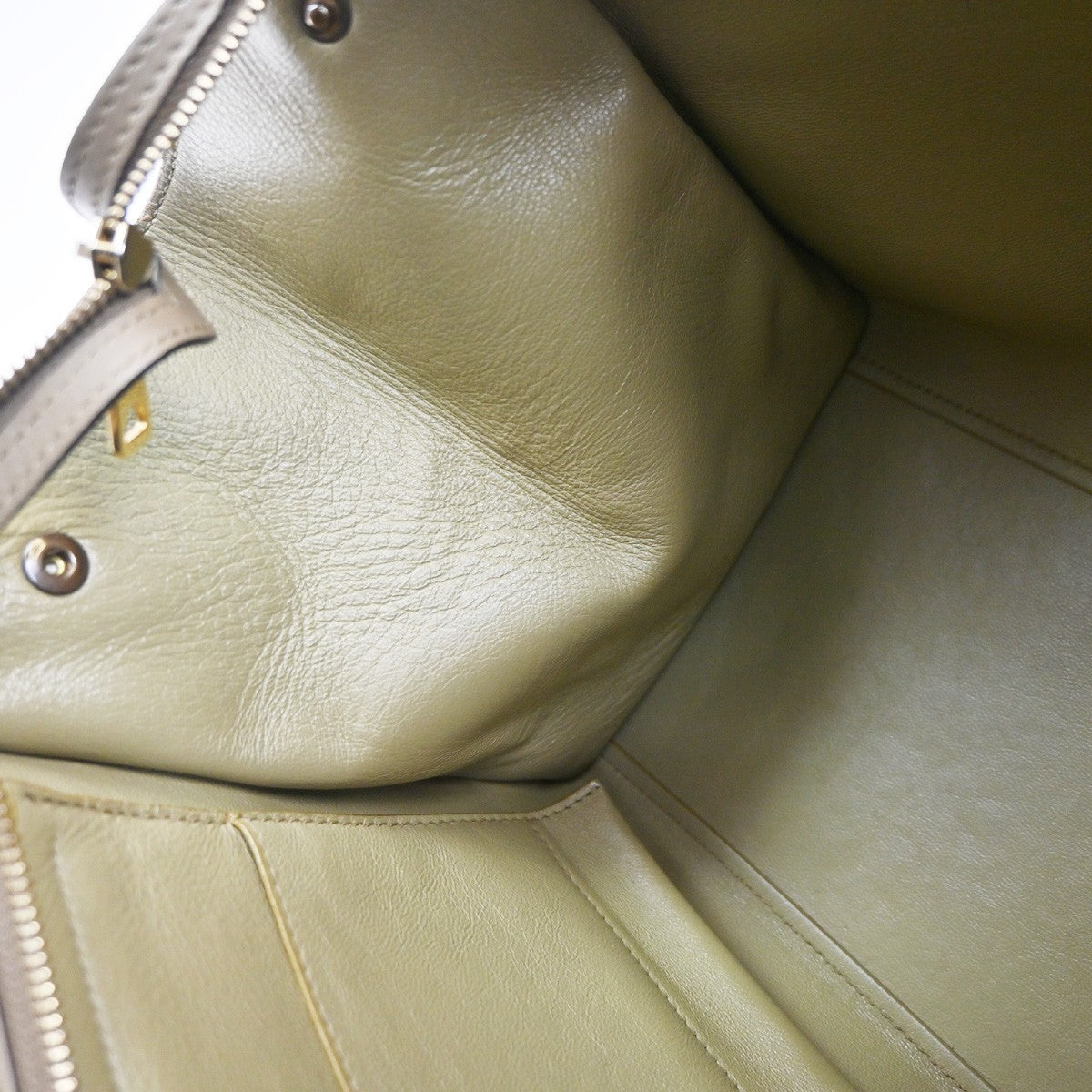 Celine Tricolor Trapeze Bag Leather, BEIGE, LEATHER, Shoulder bag