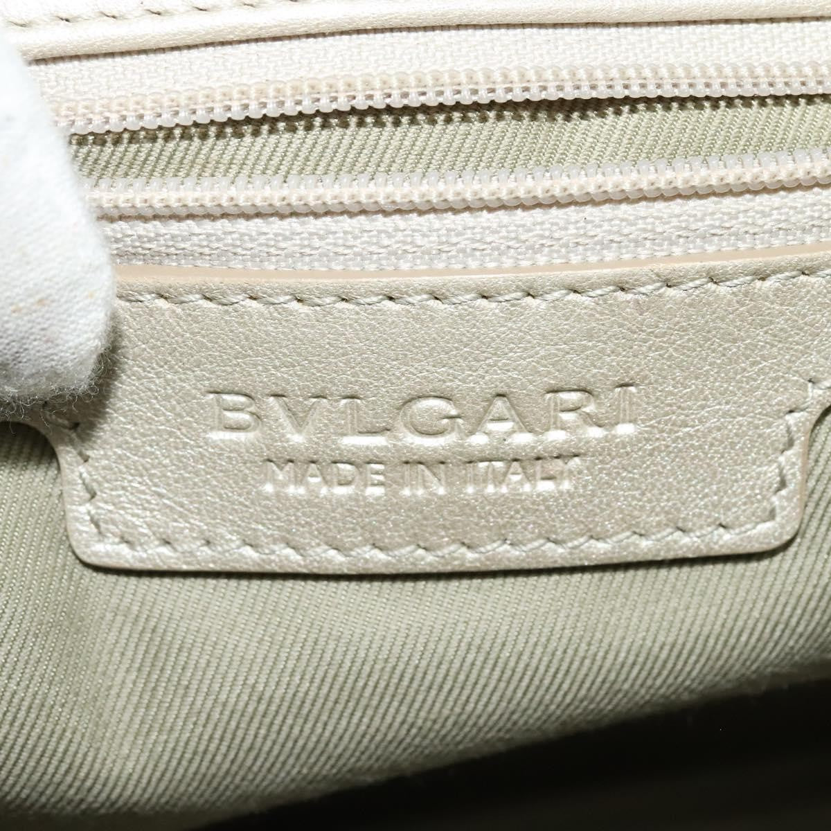 Bvlgari Chandra Flap Shoulder Bag Leather, SILVER, LEATHER, Shoulder bag