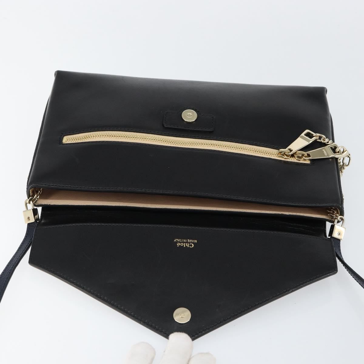 Chloe Cassie Shoulder Bag Leather, BLACK, LEATHER, Shoulder bag