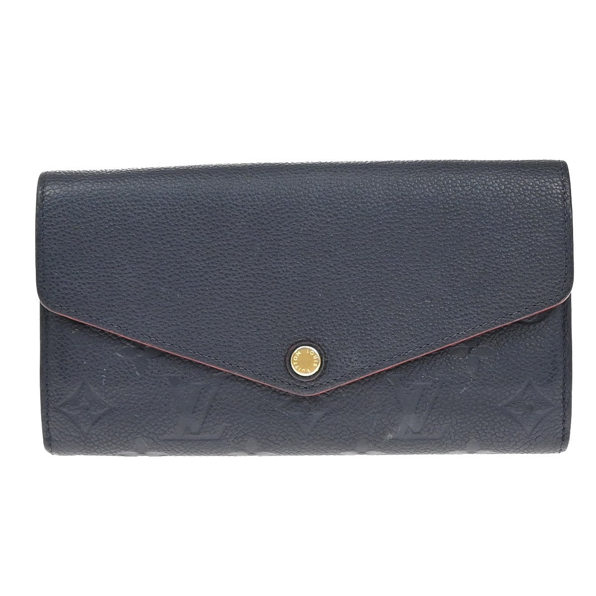 Louis Vuitton Sarah Wallet NM Monogram Empreinte Leather, NAVY, LEATHER, Wallets