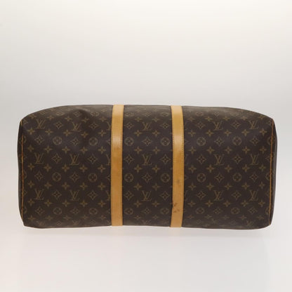 Louis Vuitton Keepall Bag Monogram Canvas, BROWN, CANVAS, Travel bag