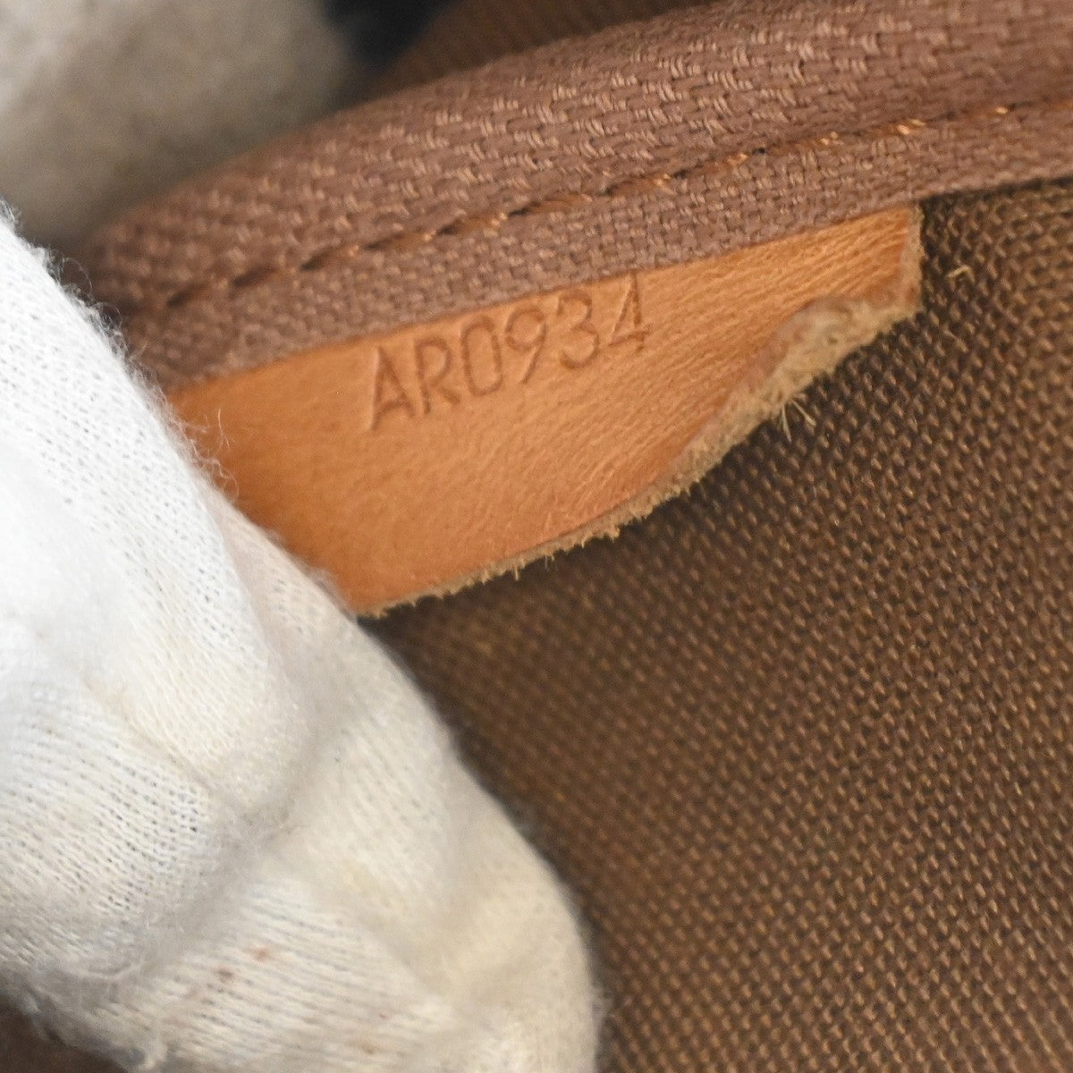 Louis Vuitton Saumur Handbag Monogram Canvas, Brown, Canvas, Shoulder Bag