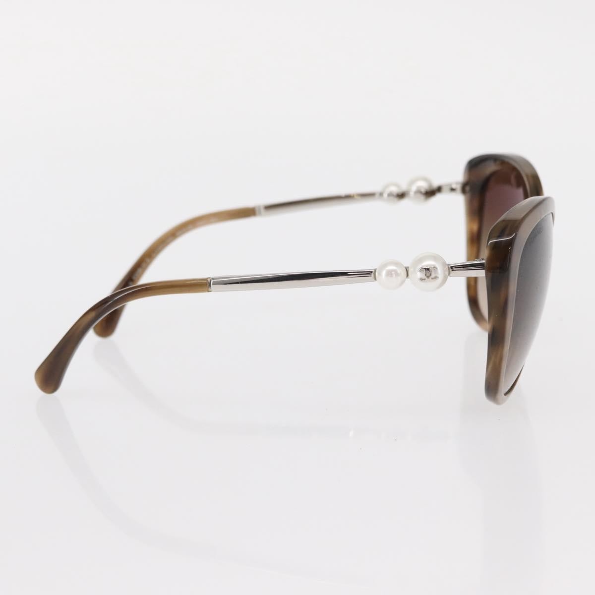 Chanel Logo CC Sunglasses Plastic, Brown, Plastic, Sunglasses