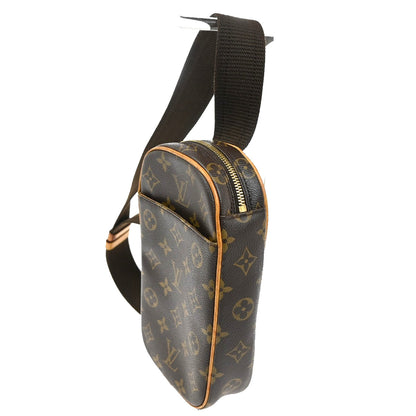 Louis Vuitton Pochette Gange Monogram Canvas, BROWN, CANVAS, Shoulder bag