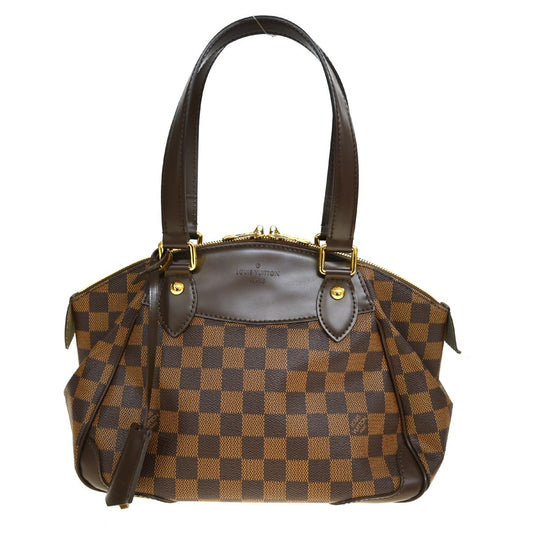Louis Vuitton Verona Handbag Damier, Brown, Canvas, Shoulder Bag
