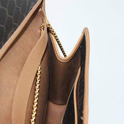 Christian Dior Vintage Honeycomb chain Canvas, BLACK, CANVAS, Handbag