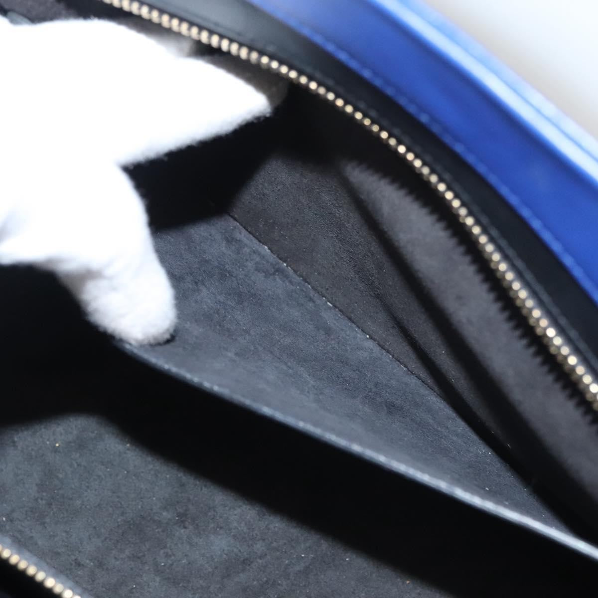 Saint Laurent Rive Gauche Cabas Leather, BLUE, LEATHER, Tote bag