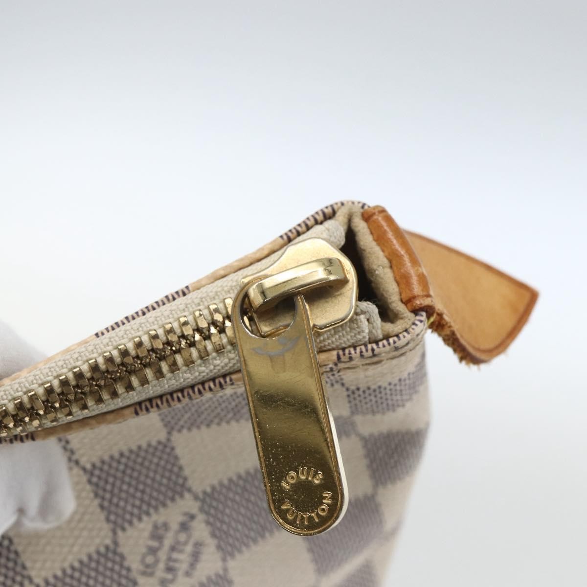 Louis Vuitton Saleya Handbag Damier, WHITE, CANVAS, Tote bag