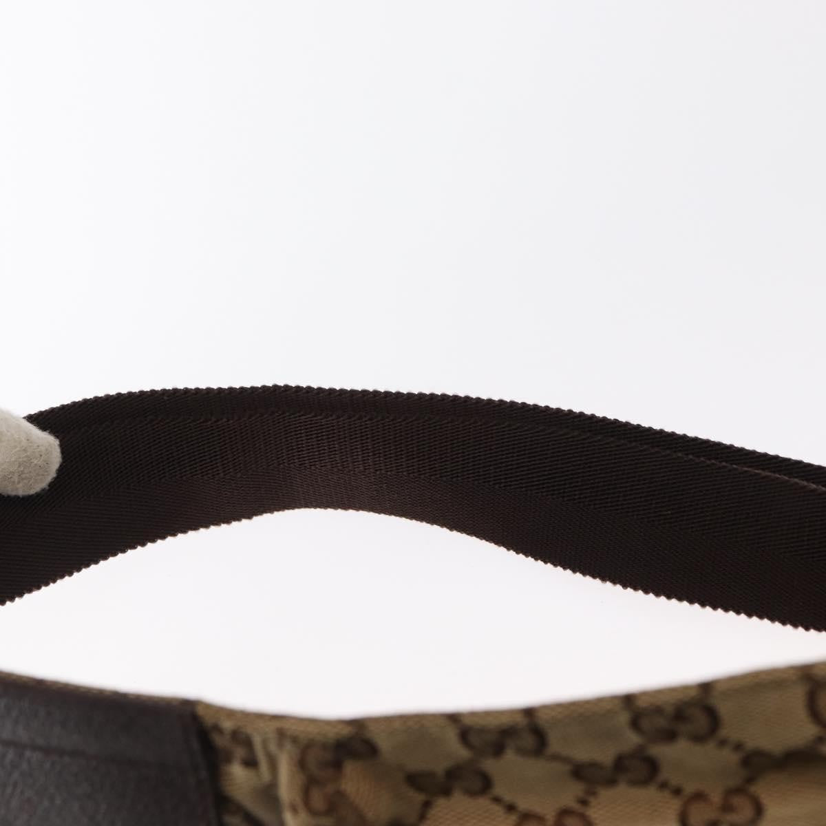 Gucci Vintage Double Belt Bag GG Canvas with Leather, BEIGE, CANVAS, Clutche & pouche