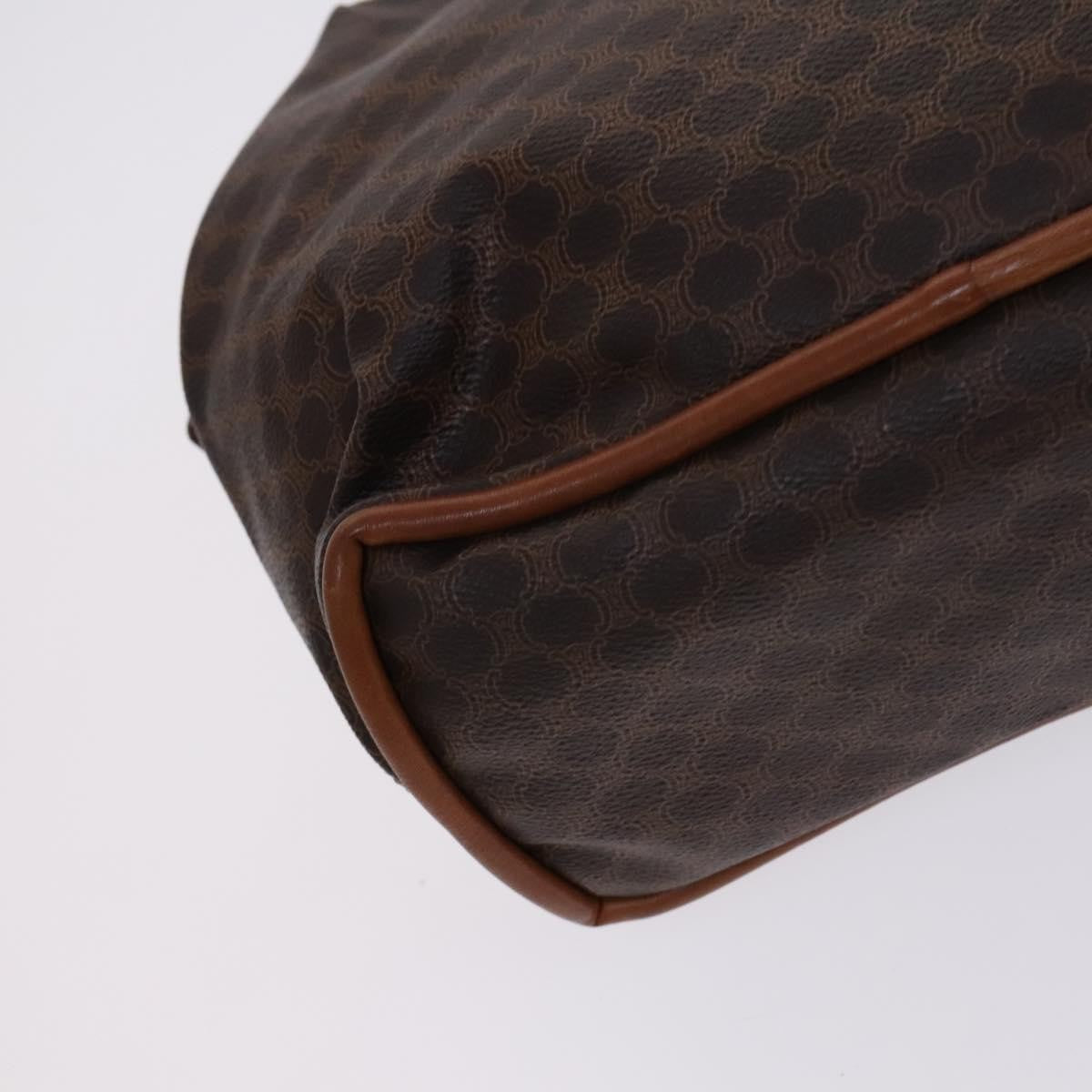 Celine Vintage Macadam Shoulder Bag Canvas, BROWN, CANVAS, Shoulder bag
