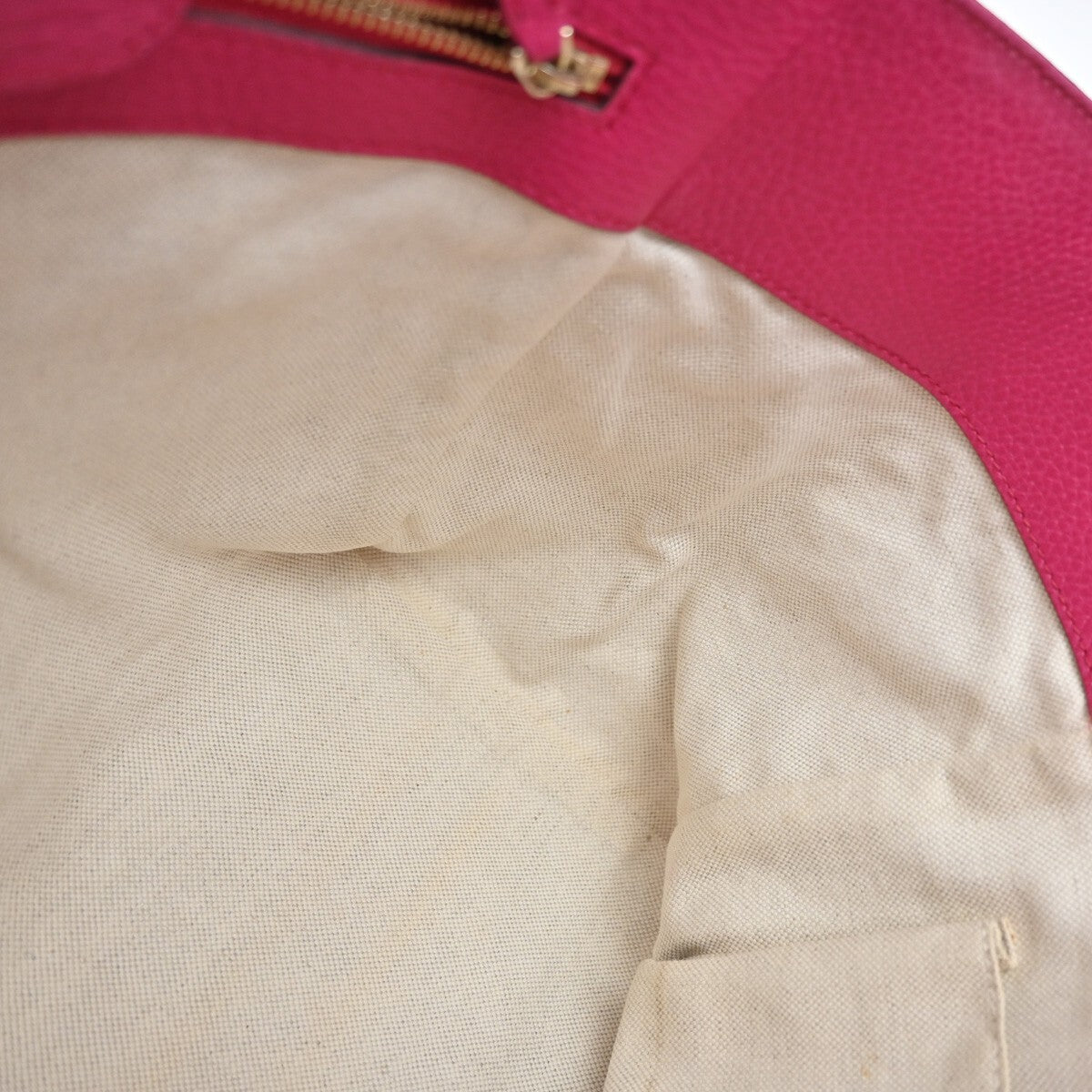 Gucci Swing Tote Leather, PINK, LEATHER, Tote bag