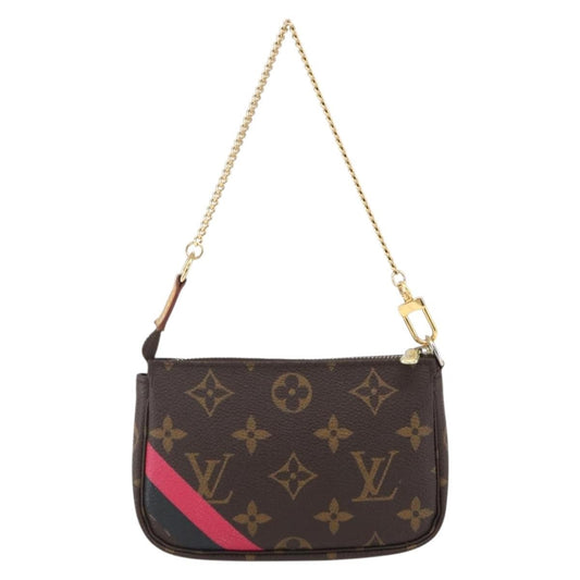 Louis Vuitton Mini pochette accessoires Canvas, BROWN, CANVAS, Clutche & pouche
