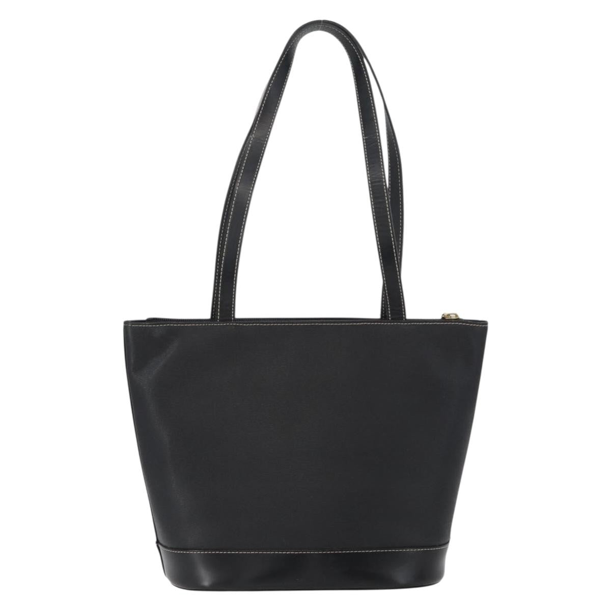 Burberry Vintage tote bag Leather, BLACK, LEATHER, Tote bag
