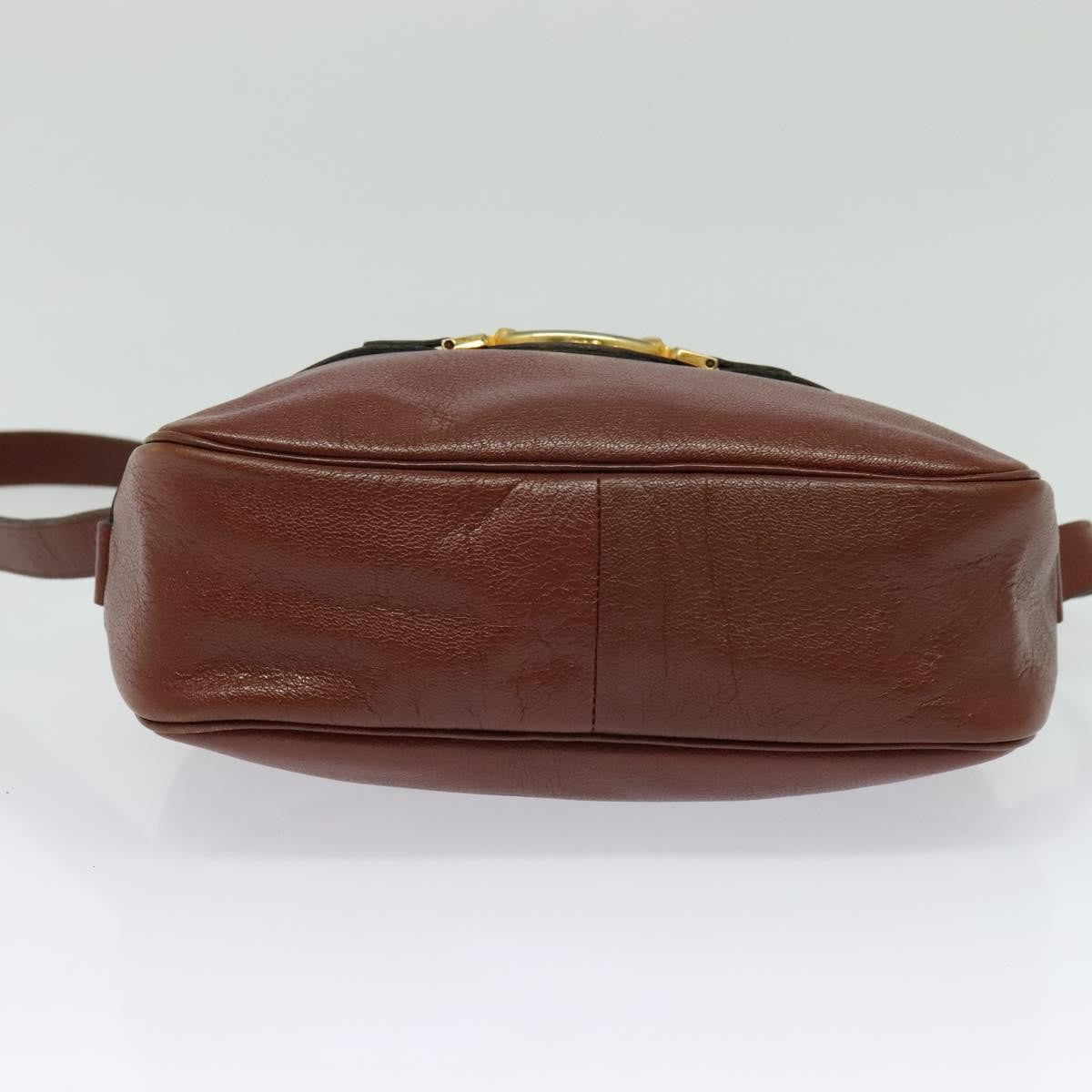 Christian Dior CD Shoulder bag Leather, BROWN, LEATHER, Shoulder bag