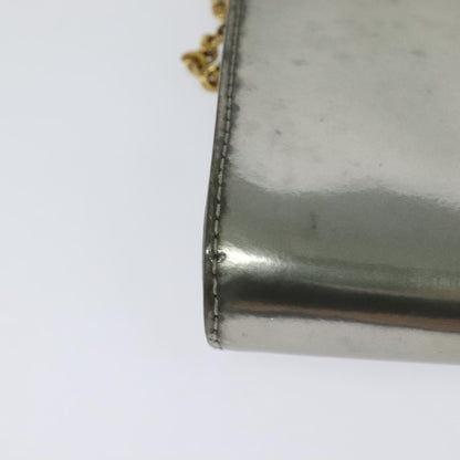 Louis Vuitton Chain Louise Clutch Patent, SILVER, PATENT_LEATHER, Clutche & pouche