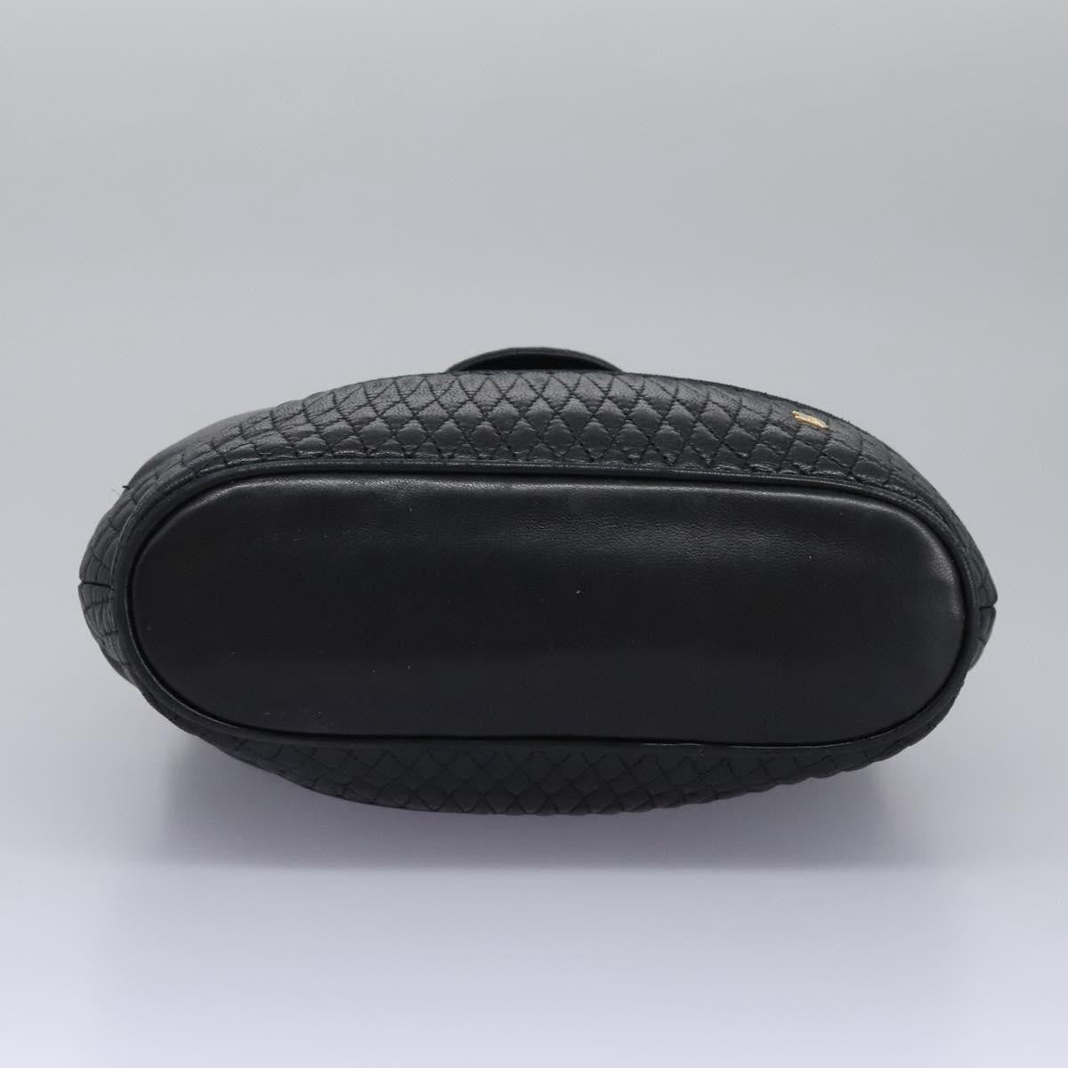 Bally Vintage Handbag Quilted Leather, Black, Leather, Handbag