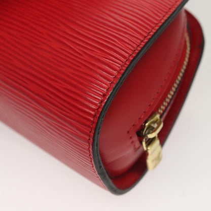 Louis Vuitton Dauphine Pochette Epi Leather, RED, LEATHER, Clutche & pouche