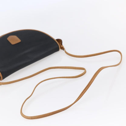 Celine Flap Shoulder Bag Leather, BLACK, LEATHER, Shoulder bag