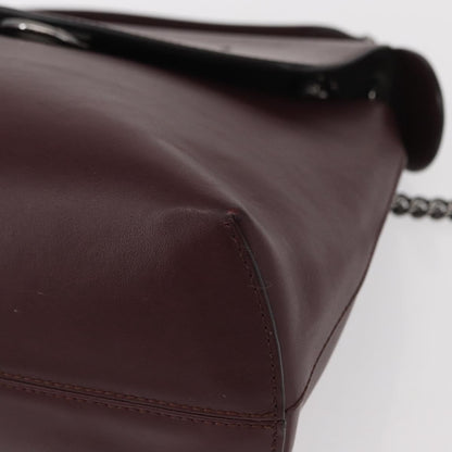 Fendi Back to School Backpack Leather, BURGUNDY, LEATHER, Backpack