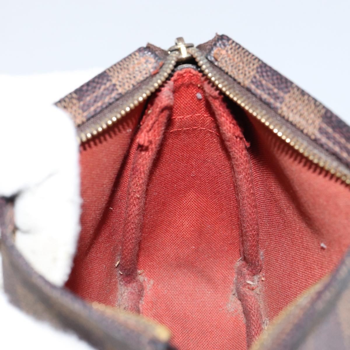 Louis Vuitton Trousse Make Up Bag Damier Canvas, BROWN, CANVAS, Clutche & pouche