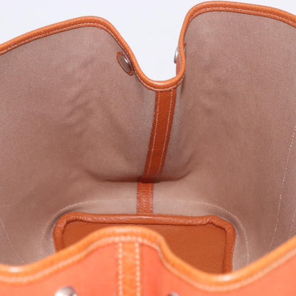 Hermes Garden Party Tote Toile and Leather, Orange, Canvas, Tote Bag