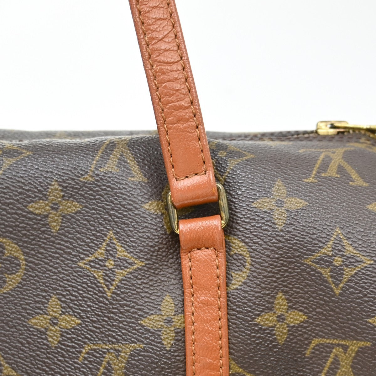 Louis Vuitton Papillon Handbag Monogram Canvas, Brown, Canvas, Handbag