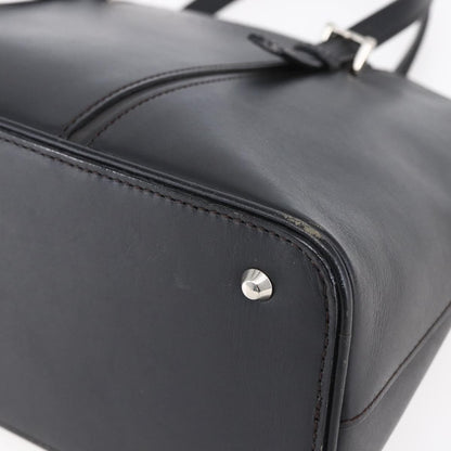 Burberry Vintage Handbag Leather, BLACK, LEATHER, Handbag