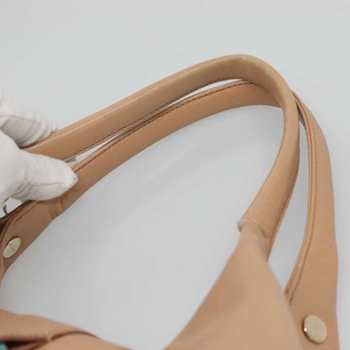 Bvlgari Chandra Hobo Canvas and Leather, Beige, Canvas, Tote Bag