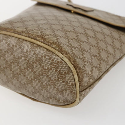 Celine Vintage Macadam Shoulder Bag Canvas, BEIGE, CANVAS, Shoulder bag