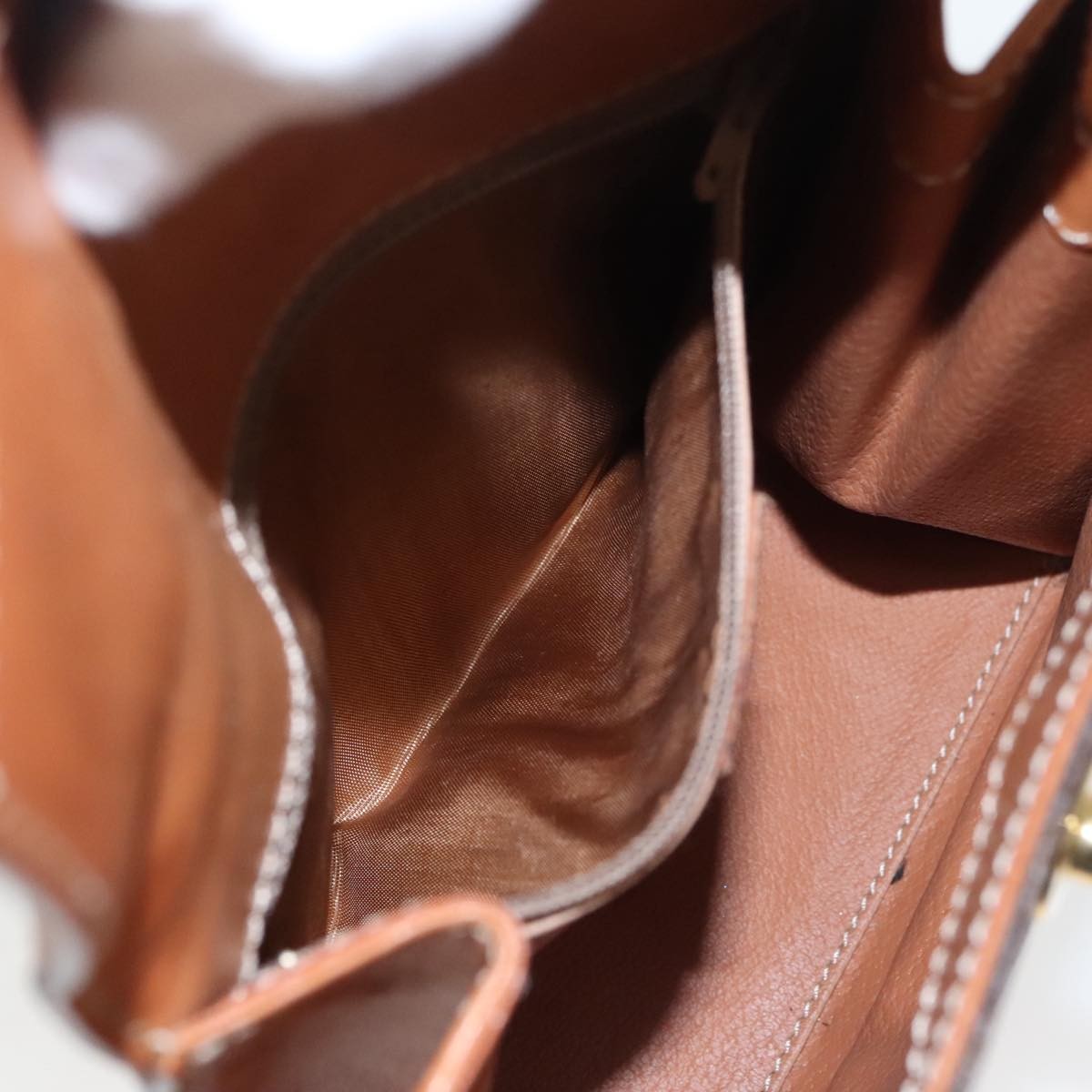 Celine Vintage Macadam Handbag Macadam, BROWN, CANVAS, Handbag