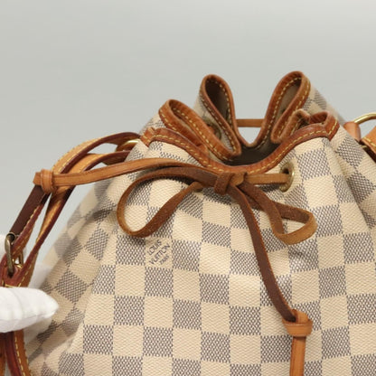 Louis Vuitton Noe Handbag Damier, WHITE, CANVAS, Handbag
