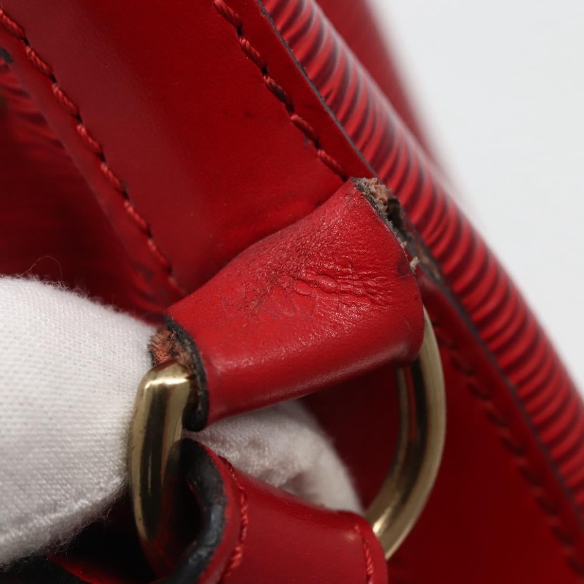 Louis Vuitton Noe Shoulder bag Leather, RED, LEATHER, Shoulder bag