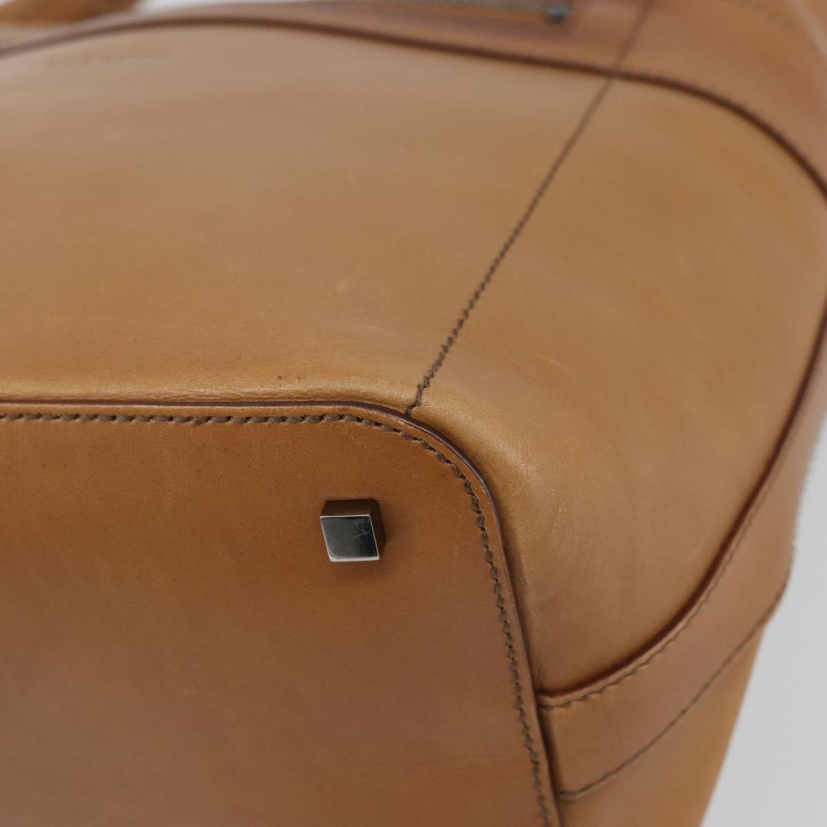 Gucci Vintage Handbag Leather, BROWN, LEATHER, Handbag