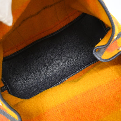 Hermes Garden Party Tote Rocabar and Leather, BROWN, WOOL, Tote bag